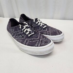 VANS Off The Wall Sneakers Womens Size 9 Ditsy Bandana Print Canvas